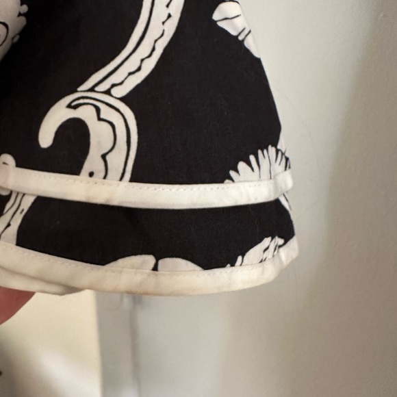 Vintage 2000s Oscar de la rent floral collar v neck dress - Picture 3 of 7